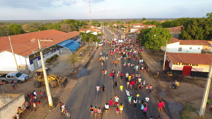 Carreata da Libertação (Crédito: Drone)