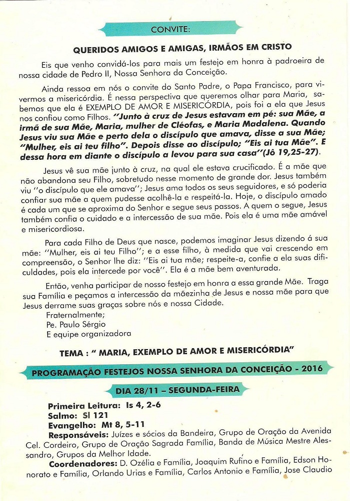 Segunda (28) inicia o festejo da Imaculada Conceição em Pedro II - Imagem 2