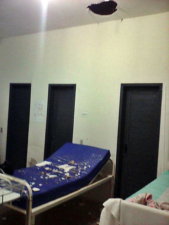 Estrutura de concreto desaba na Santa Casa em quarto com gestantes - Imagem 4