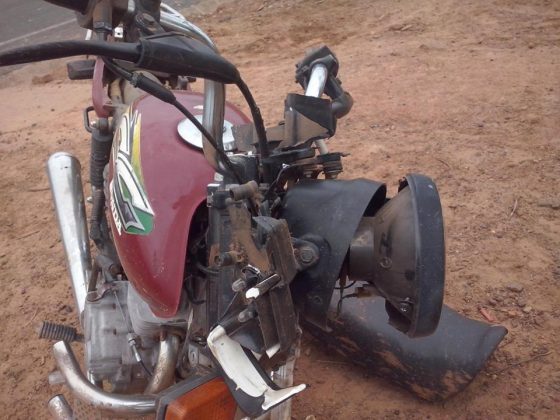 Acidente de moto em Cajazeiras do Piauí (Crédito: redes sociais)