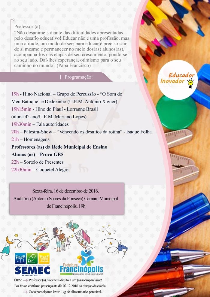 Professores Municipais são Certificados por projetos  - Imagem 1