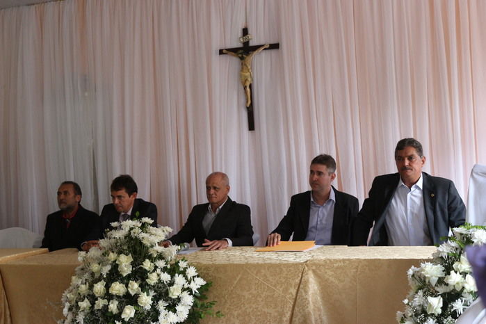 Mesa de Honra na Diplomação (Crédito: Aristeu Carvalho)