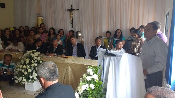 Discurso do Prefeito Eleito Raimundo Silveira (Crédito: Aristeu Carvalho)