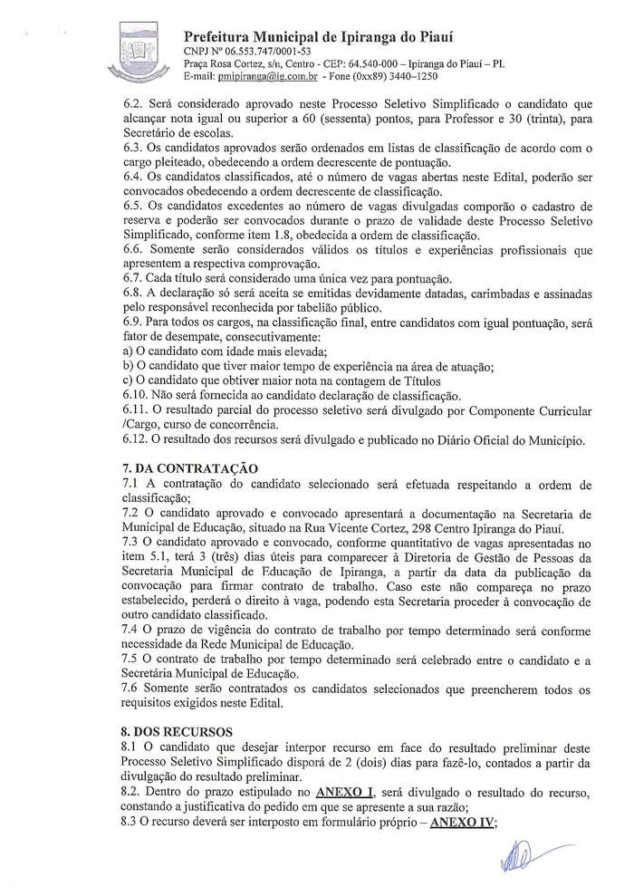 Secretaria Municipal de Educação realiza Processo Seletivo - Imagem 5