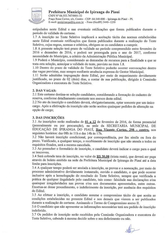 Secretaria Municipal de Educação realiza Processo Seletivo - Imagem 2