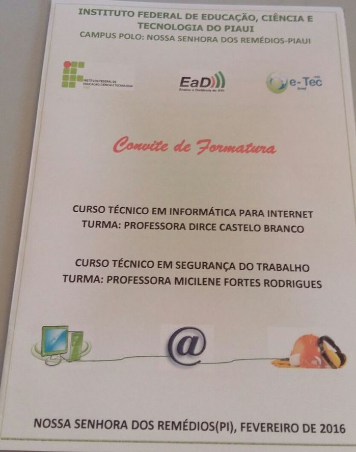 IFPI e Prefeitura Municipal realizam festa de formatura - Imagem 1