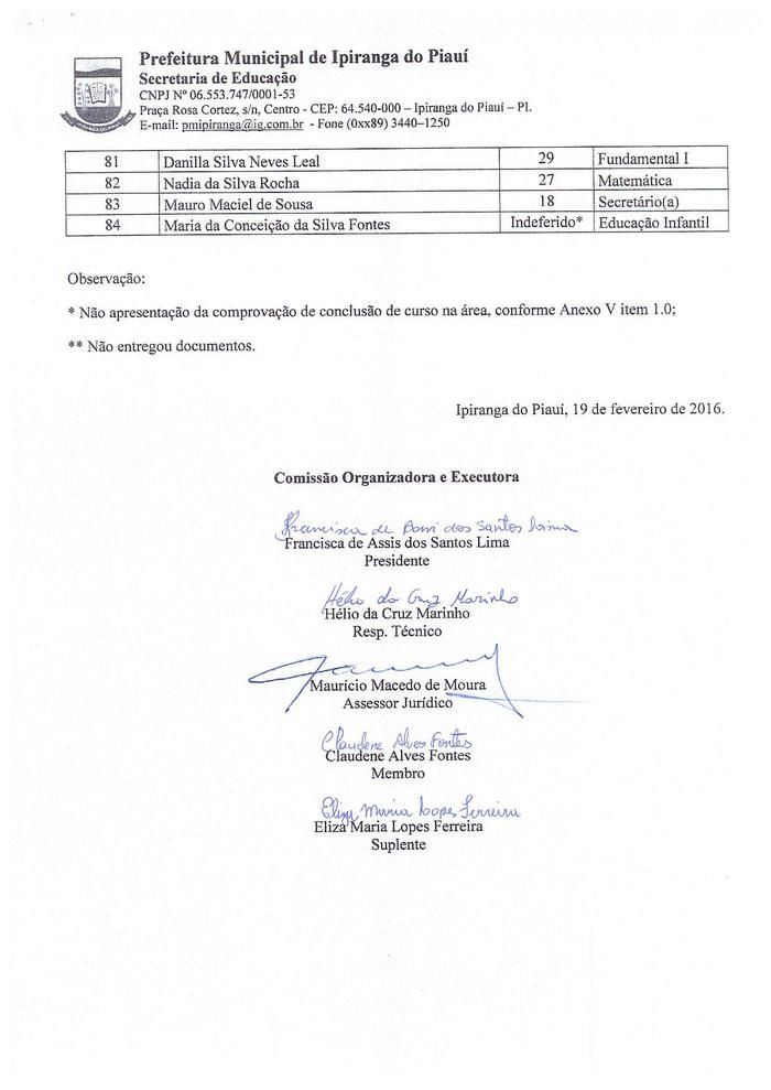 Retificação do Processo Seletivo Simplificado - Imagem 3