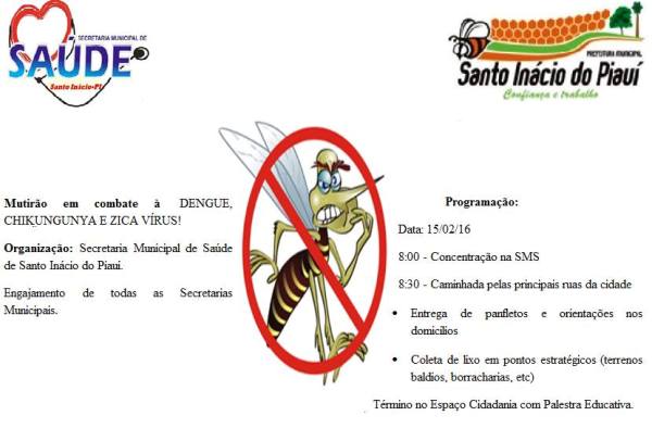 Mutirão de combate ao Aedes aegypti será realizado em Santo Inácio  - Imagem 1