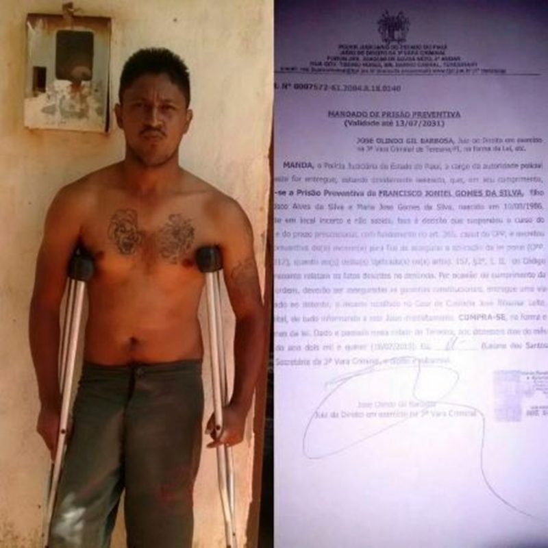 Homem acusado de roubo em Teresina é preso em Santa Rosa