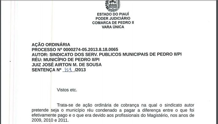 Município é notificado a pagar dívida deixada por ex-prefeito - Imagem 1