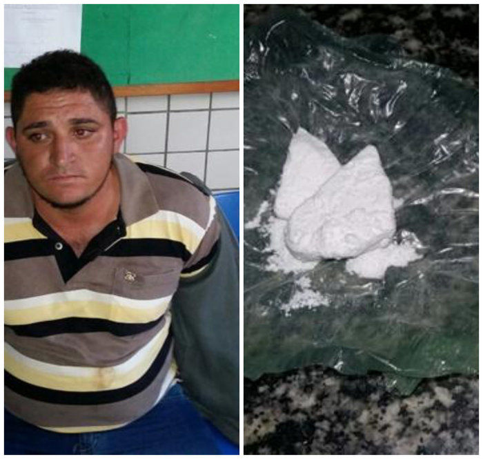 Homem é preso com cocaína na entrada de Inhuma - Imagem 1
