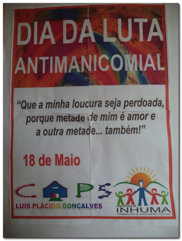 CAPS e usuários comemoram o Dia 18 de Maio-Luta Antimanicomial  - Imagem 43