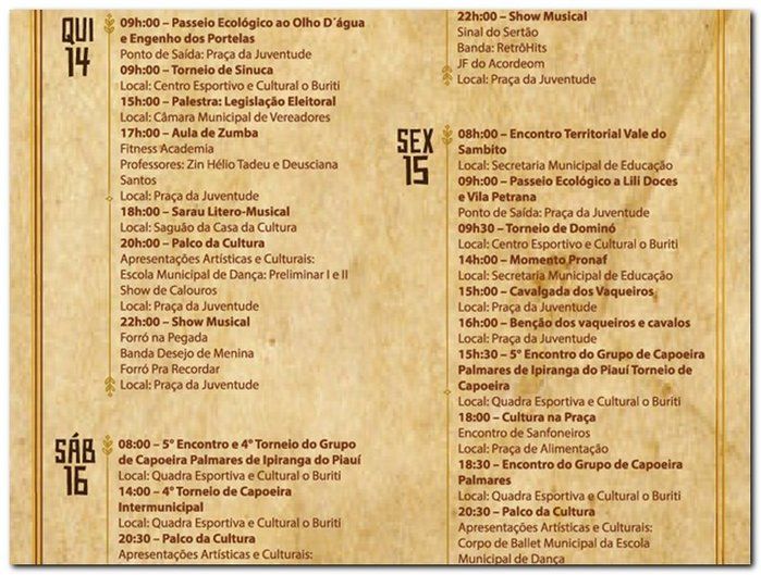 Programação XXXIII Semana Cultural da Juventude - Imagem 4