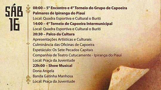 Confira a Programação da XXXIII Semana Cultura da Juventude - Imagem 8