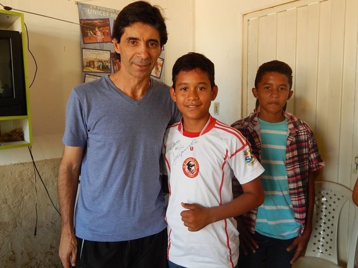 Mauro Galvão esteve com adolescentes e jogou com veterano. - Imagem 21