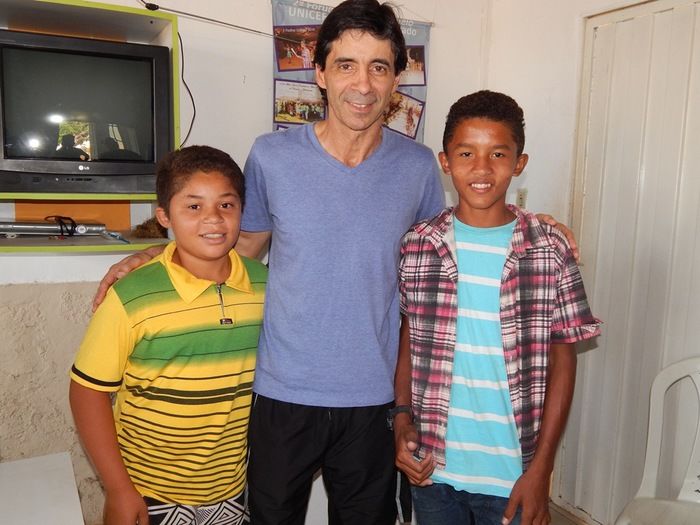 Mauro Galvão esteve com adolescentes e jogou com veterano. - Imagem 22