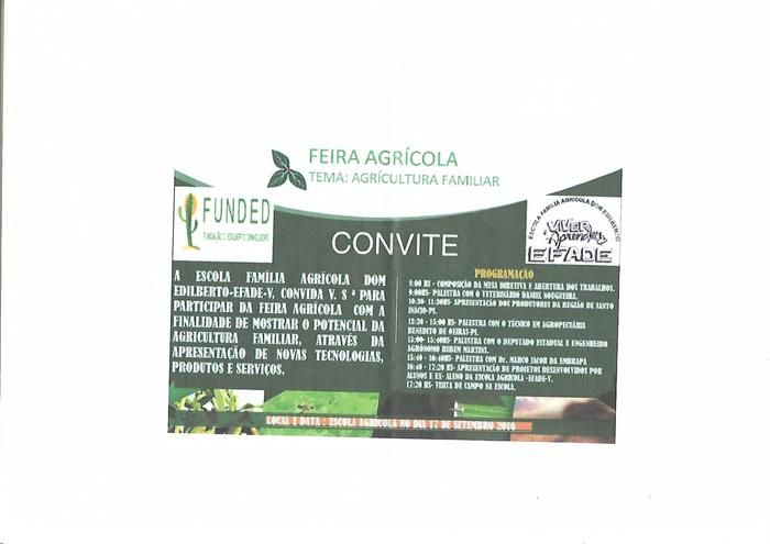 Feira agrícola será realizada em Santo Inácio    - Imagem 1