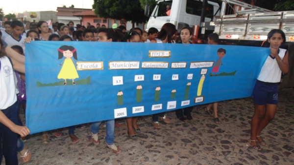 Para comemorar nota do IDEB alunos participam de caminhada  - Imagem 9