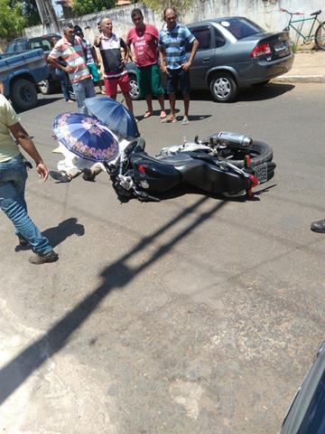 Acidente fatal: Moto bate em idoso em Valença  - Imagem 1