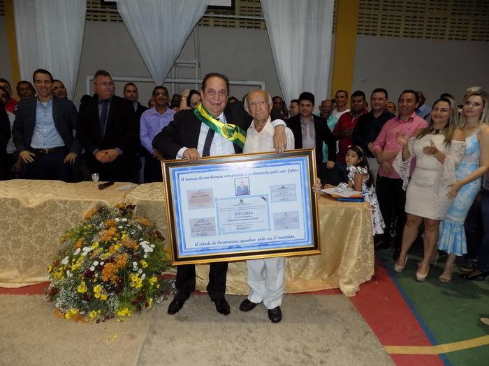 Prefeito Raimundo Silveira e seu Juarez (Crédito: Aristeu Carvalho)