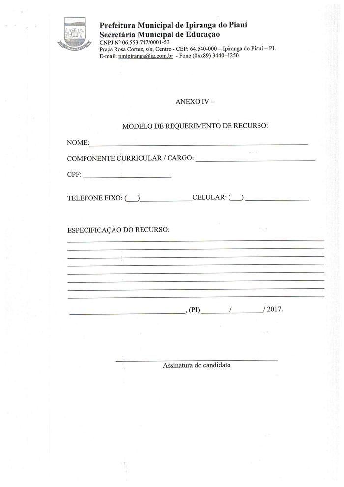 SEMED de Ipiranga Divulga Edital de Processo Seletivo - Imagem 11