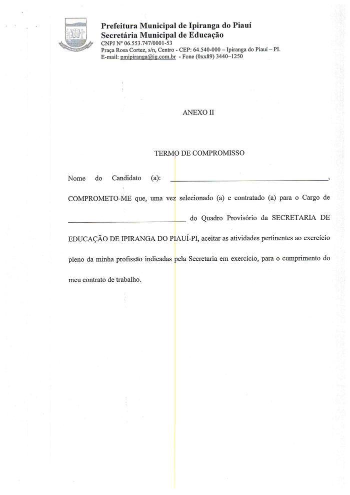 SEMED de Ipiranga Divulga Edital de Processo Seletivo - Imagem 9