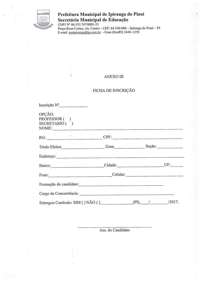 SEMED de Ipiranga Divulga Edital de Processo Seletivo - Imagem 10