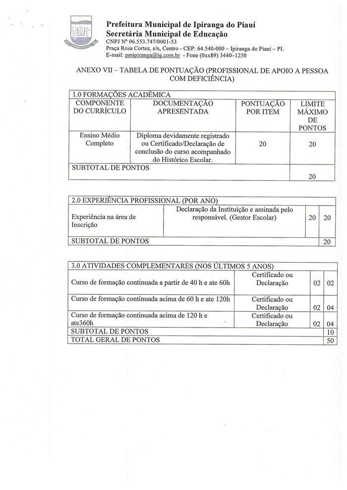 SEMED de Ipiranga Divulga Edital de Processo Seletivo - Imagem 14