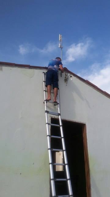 Instalação dos equipamentos em Pau Ferro (Crédito: Arquivo Pessoal)