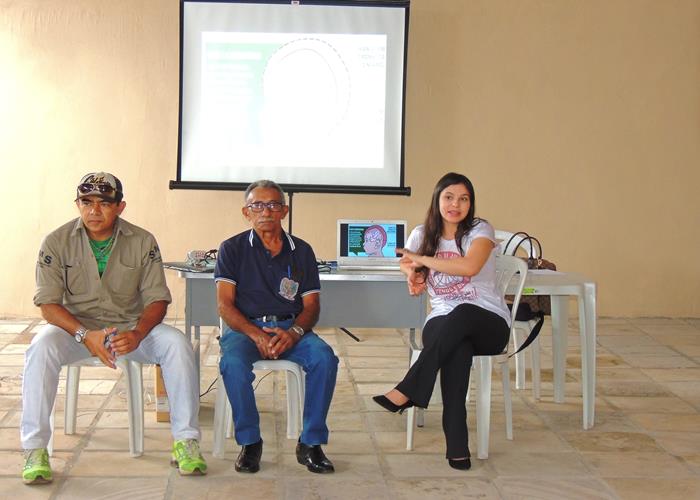 Rubens Galvão - Coordenador de Endemias, Agnelo Barros - Diretor de Vigilância em Saúde e Maria Herlândia - Coordenadora de Vigilância Epidemiológica (Crédito: Ediardo Pinto )