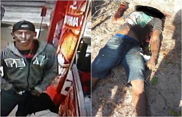 “Negão” registrado por uma câmera de segurança em um dos assaltos  teve a cabeça decepada   (Crédito: Reprodução)