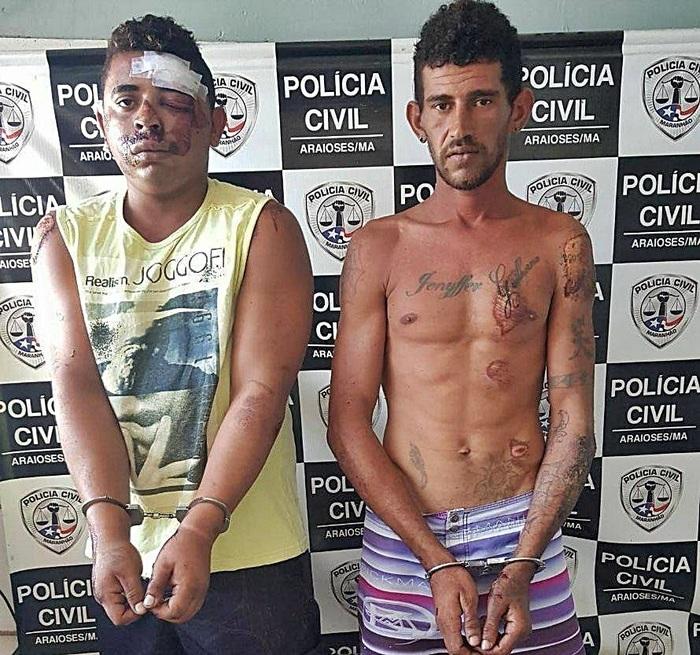 Dupla presa em flagrante.  (Crédito: Polícia Civil)