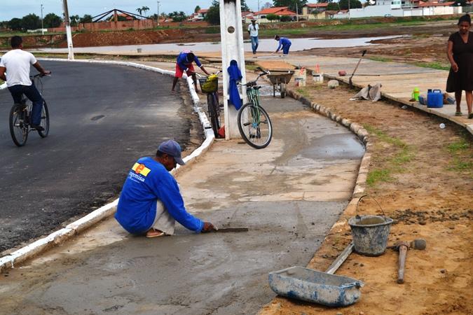 Obra de revitalização da Orla do Açude está acelerada - Imagem 2