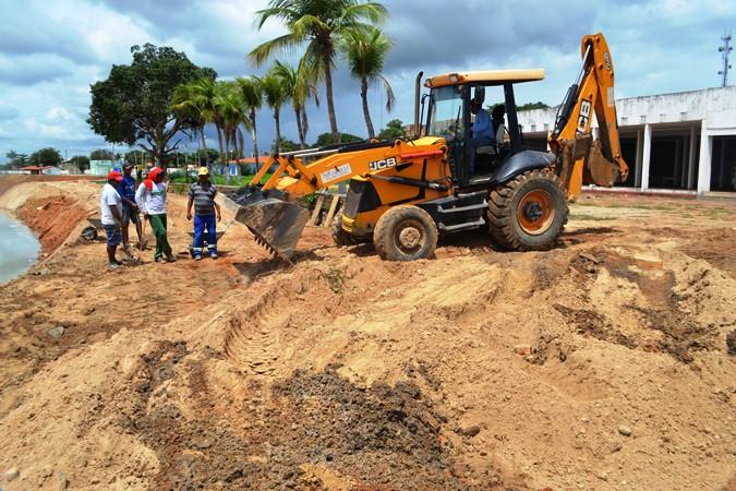 Obra de revitalização da Orla do Açude está acelerada - Imagem 1