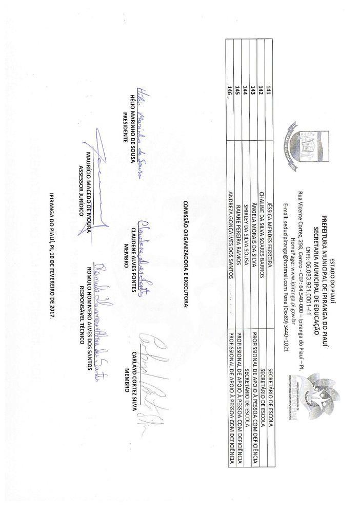 Resultado Parcial do Processo Seletivo Simplificado - Imagem 15