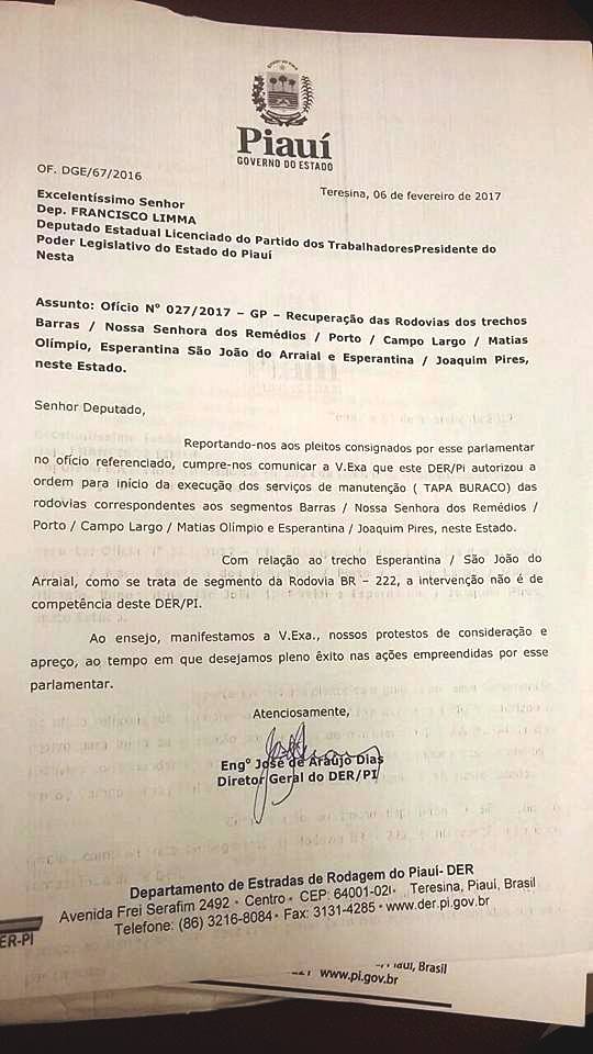 Dep. Limma viabiliza recuperação de estradas na Região dos Cocais - Imagem 2