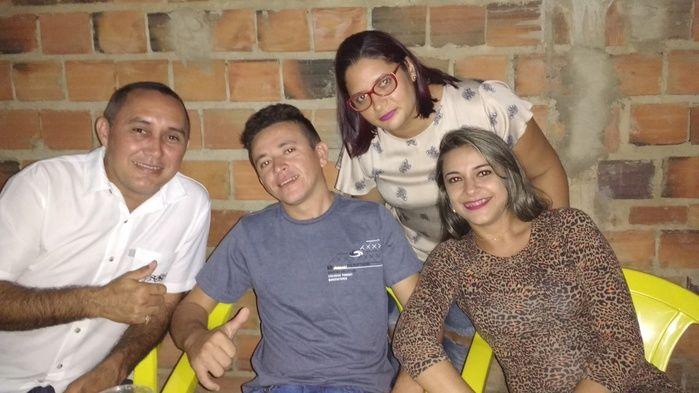 Aristeu, Demar, Josélia e sua prima Chaguinha (Crédito: Edilene Lima)