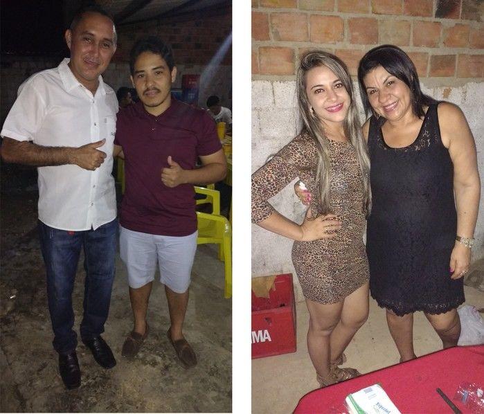 Foto à esquerda, Kelvin Queiroz e à direita Josélia e Genuídes (Crédito: Edilene Lima)