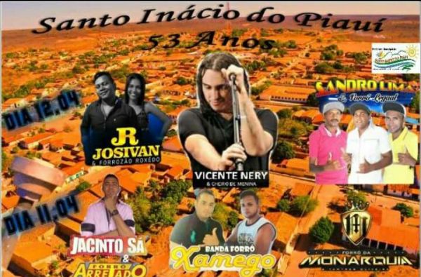 Programação dos 53 anos de emancipação política de Santo Inácio - Imagem 2