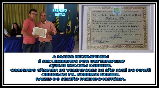 Câmara de São José do Piauí faz homenagem ao filme Raízes do Sertão - Imagem 15