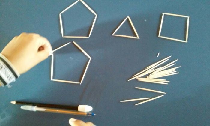 Alunos do 5º ano Participam de aula prática sobre figuras Geométric - Imagem 13