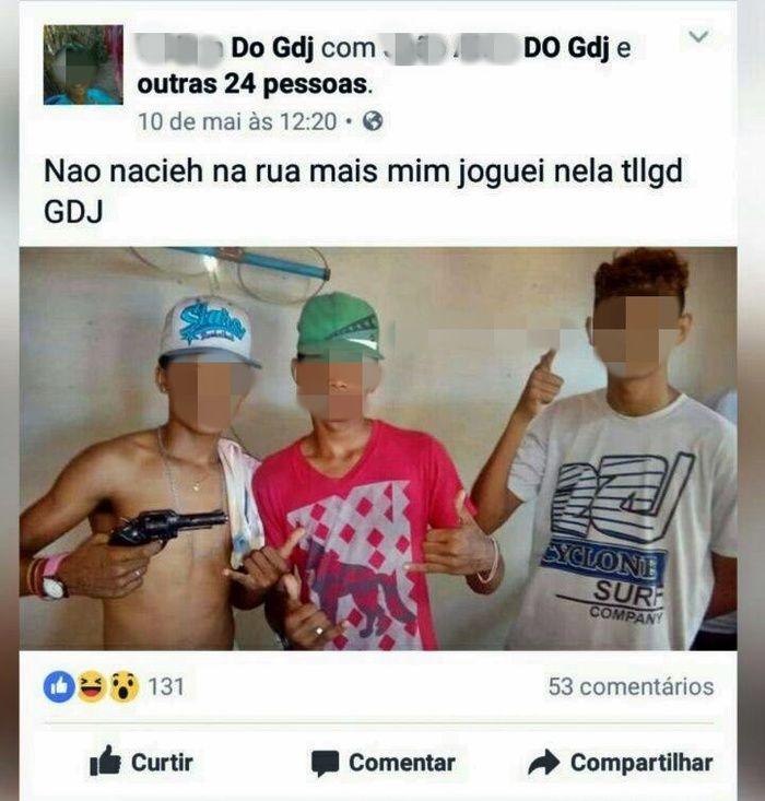 Em vídeo, menores de suposta facção ameaçam policiais de Parnaíba  - Imagem 1