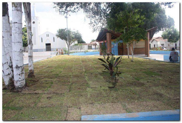 Prefeitura de Inhuma realiza implantação de grama em Praças  - Imagem 19