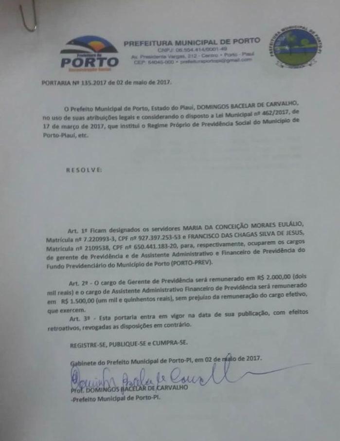 Gerente e Assistente Financeiro da PORTO-PREV são empossados - Imagem 2