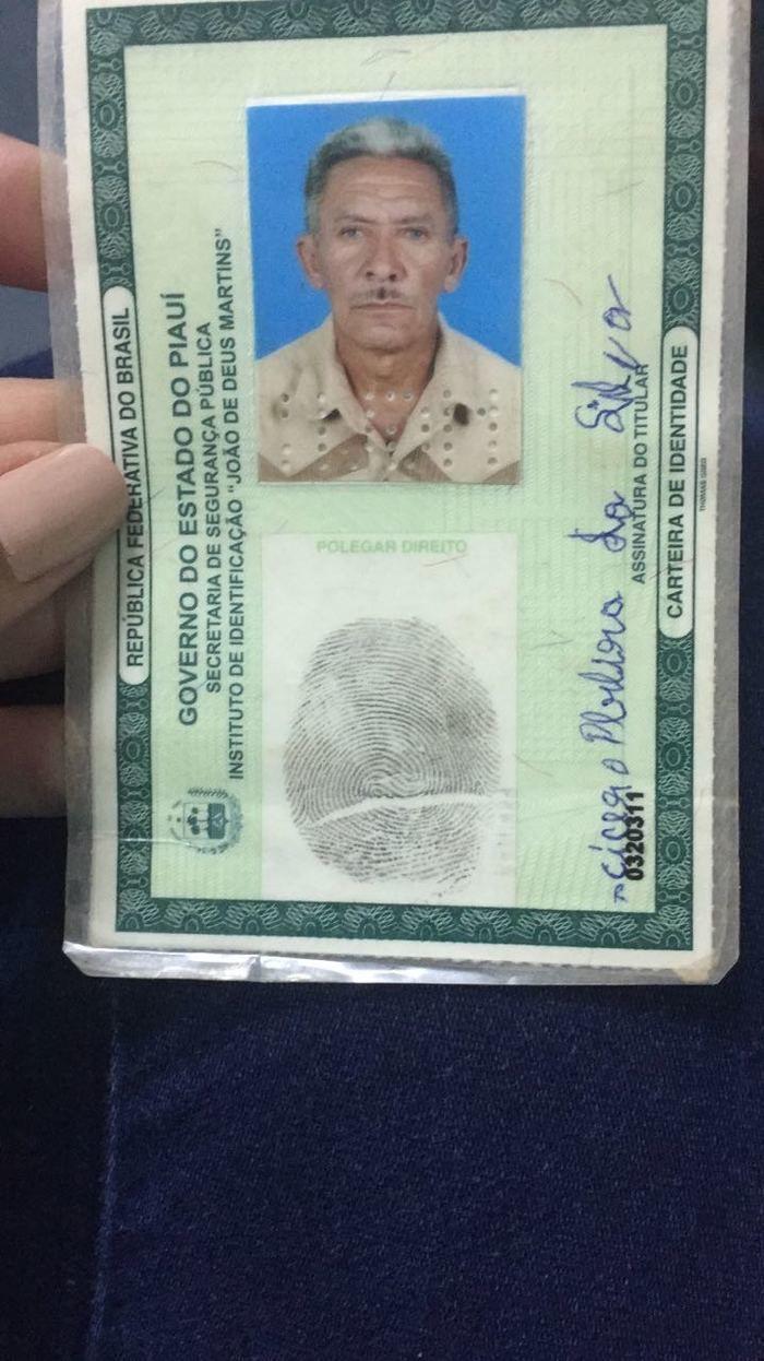 Hospitais procura família de homem natural de Pio IX (Crédito: Redes Sociais)