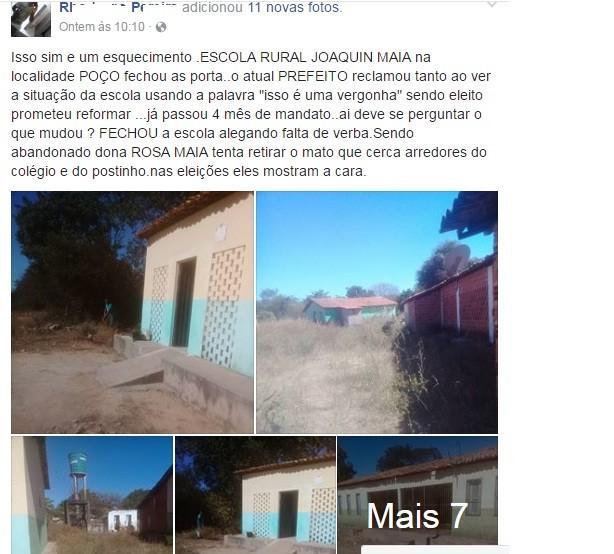 Comunidade denuncia fechamento e abandono de Escola Rural - Imagem 1