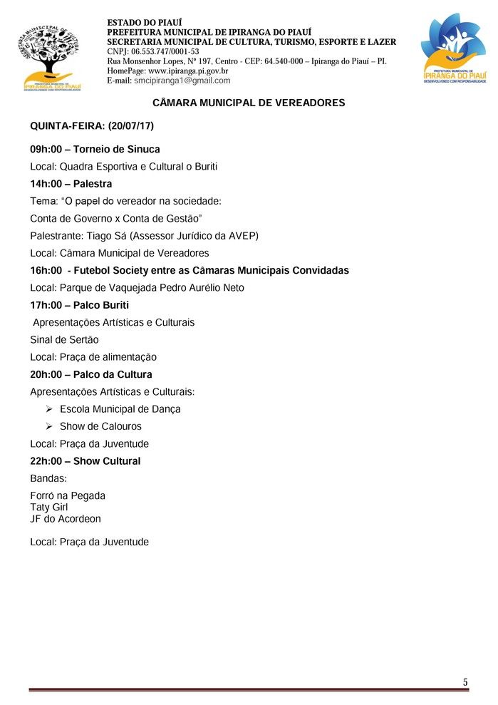 Divulgada a Programação da XXXIV Semana da Juventude - Imagem 6