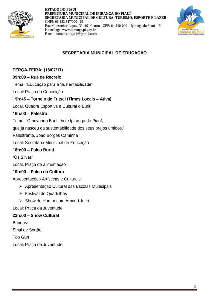 Divulgada a Programação da XXXIV Semana da Juventude - Imagem 4