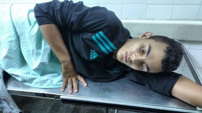 Acusado foi baleado nas nádegas (Crédito: Reprodução)