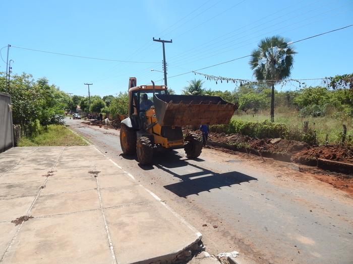 Rua que da acesso ao Bairro Barrinha 